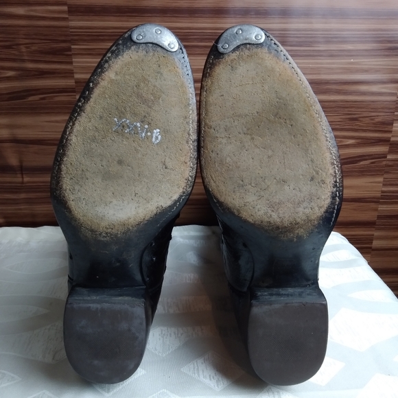 Lucchese Black Ostrich Boots Sz 10B - Picture 8 of 12